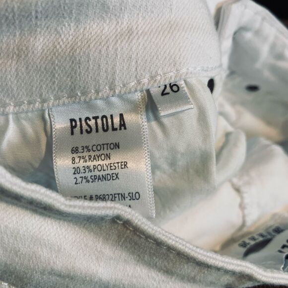 Pistola Madi High Rise Slim White Jeans | Size 26 - Picture 4 of 6